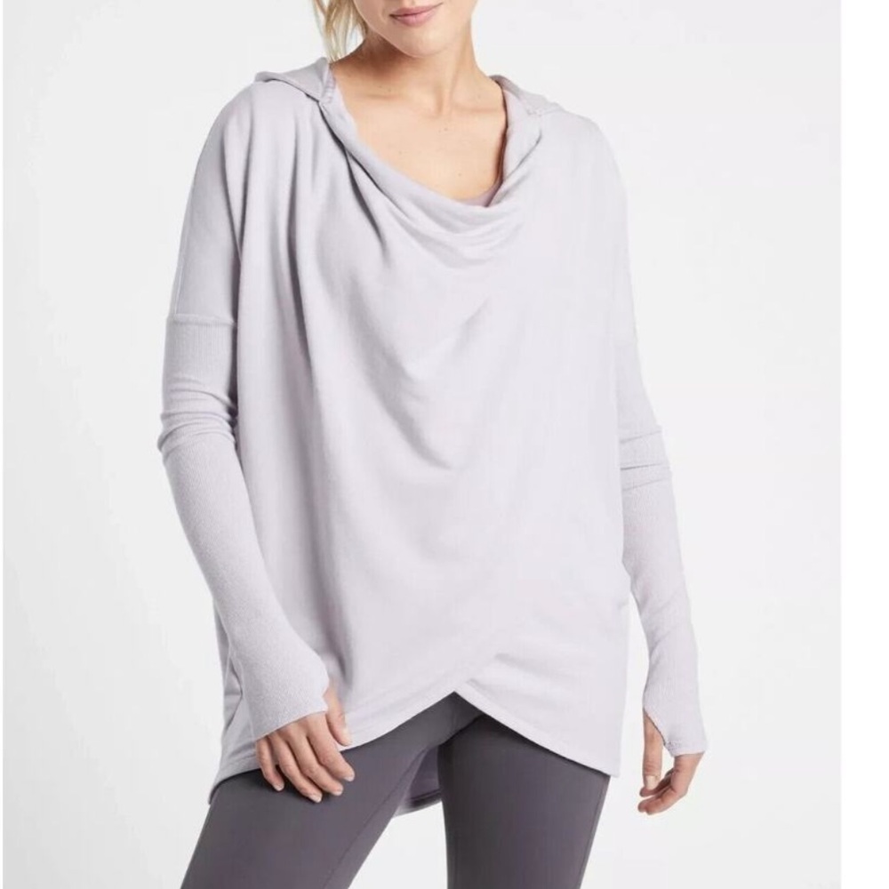 Athleta Prana Wrap Sweatshirt - Twilight Lilac - Picture 2 of 5